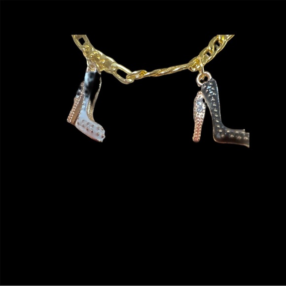 Stiletto Charm Bracelet-Goldtone - Picture 2 of 4